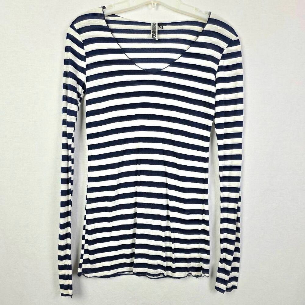 BKE Striped Long Sleeve Top Womens S